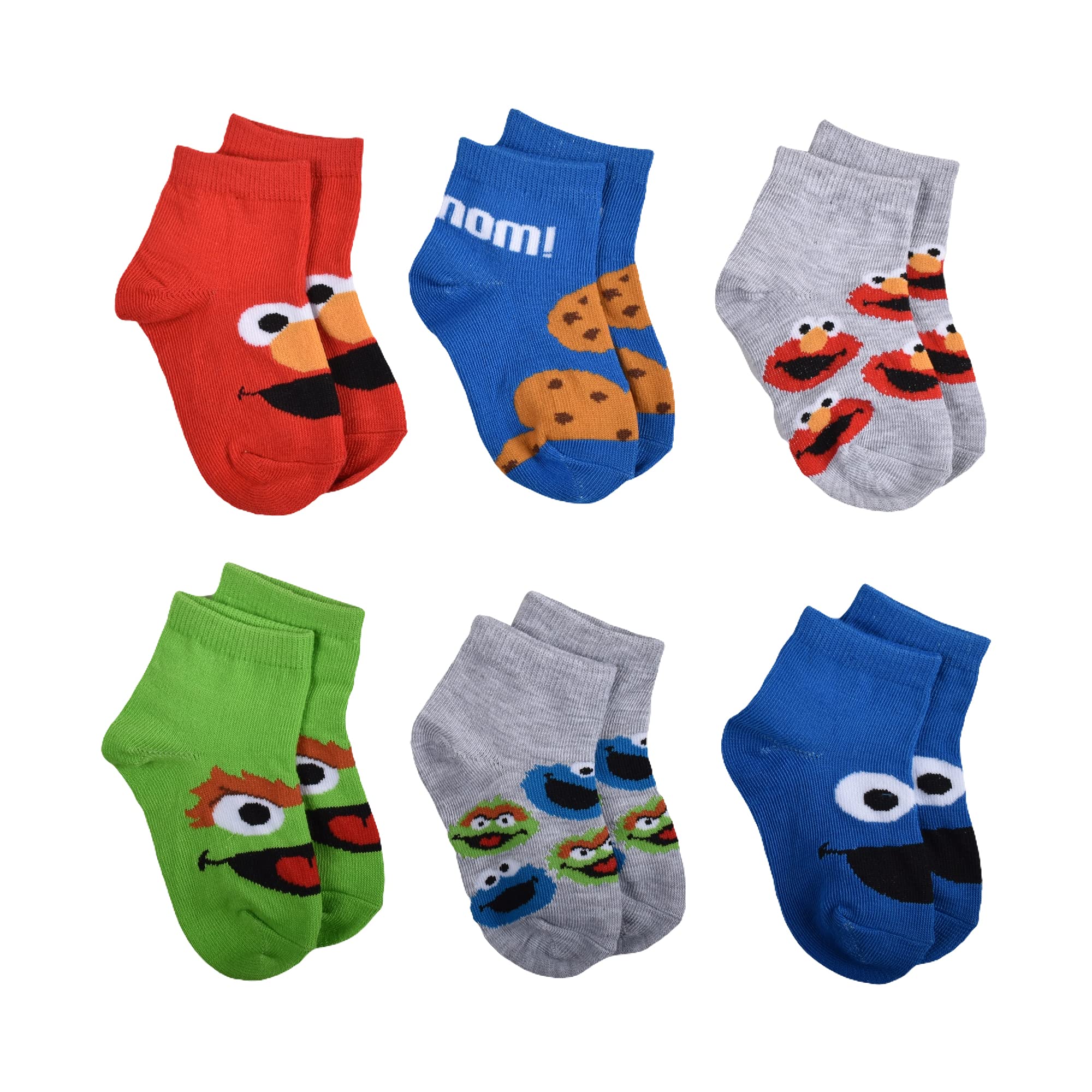 Amazon.co.jp: セサミストリート 男の子用 6足パック クォーター
